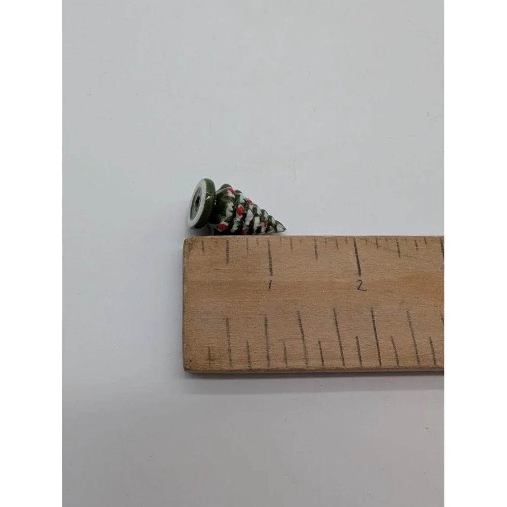 1:12 Miniature Doll house Ceramic Christmas Tree 1